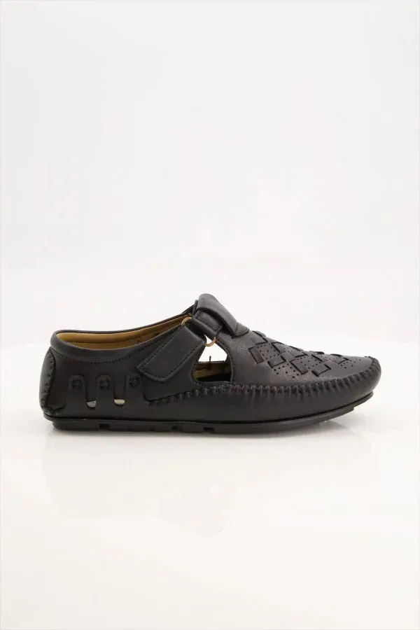 Black Camel Driving Sandal - 001