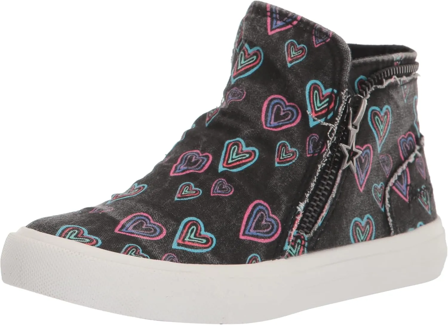 Blowfish Malibu Girls Mylo-k Sneaker, Black Lovey, 1 Little Kid