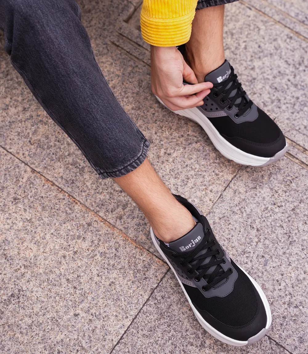 BM6722-BLACK-Men Sneakers