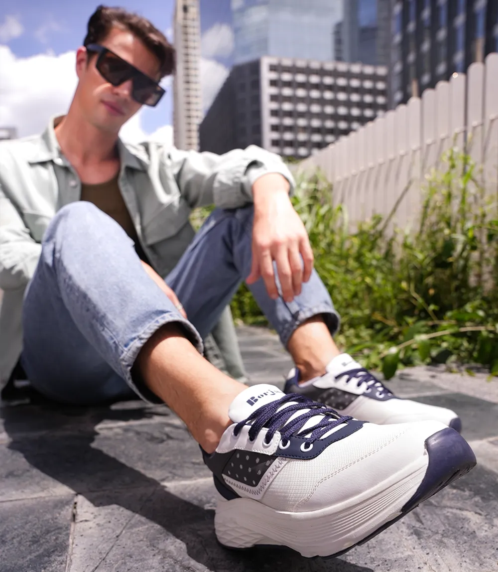 BM6722-WHITE-Men Sneakers