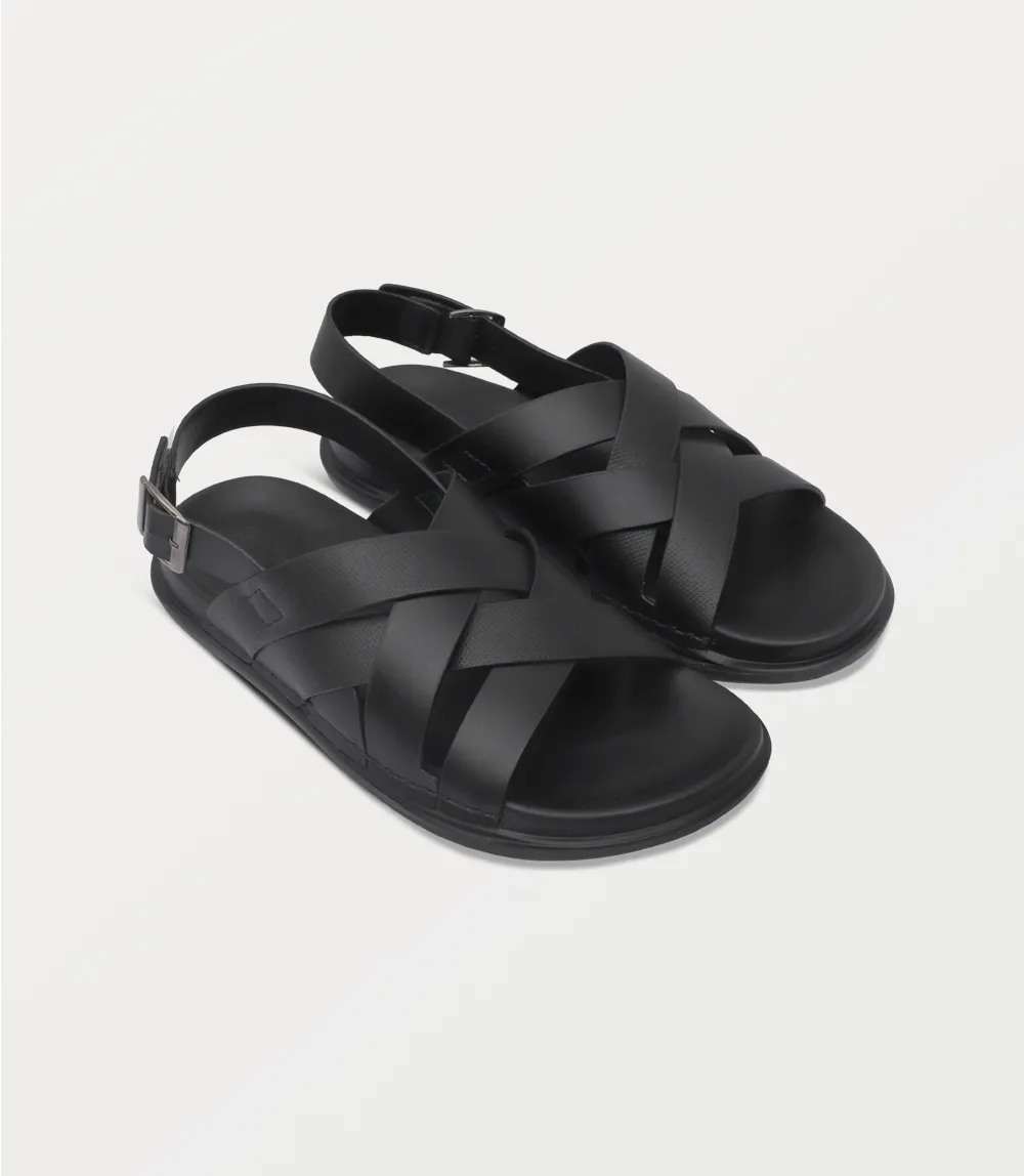 BM6909-BLACK-Men Sandal