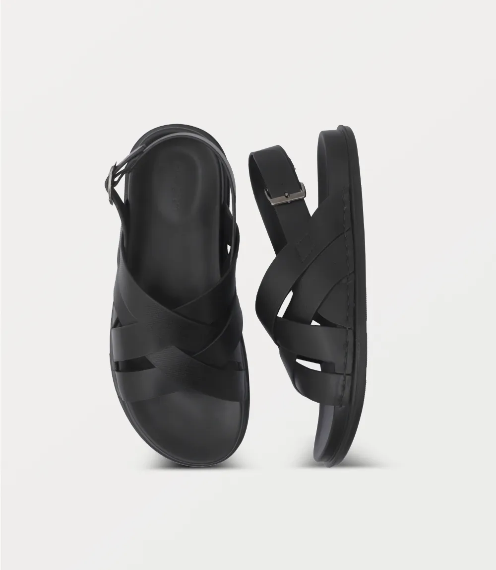 BM6909-BLACK-Men Sandal