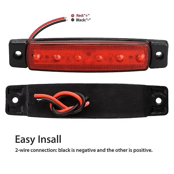 Boat Navigation Led Lighting Kit - 4 Pieces Green Red High Bright 6-led Boat Bow