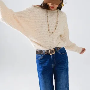 Boat Neck Chunky Sweater