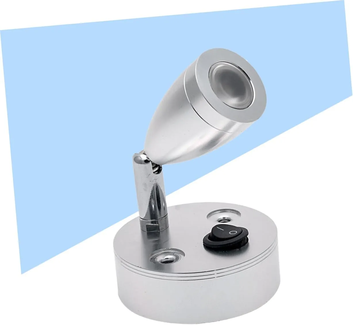 Boat Reading Lights Marine 3000k 3w 12v with Brushed Nickel Lampshade for Cabin