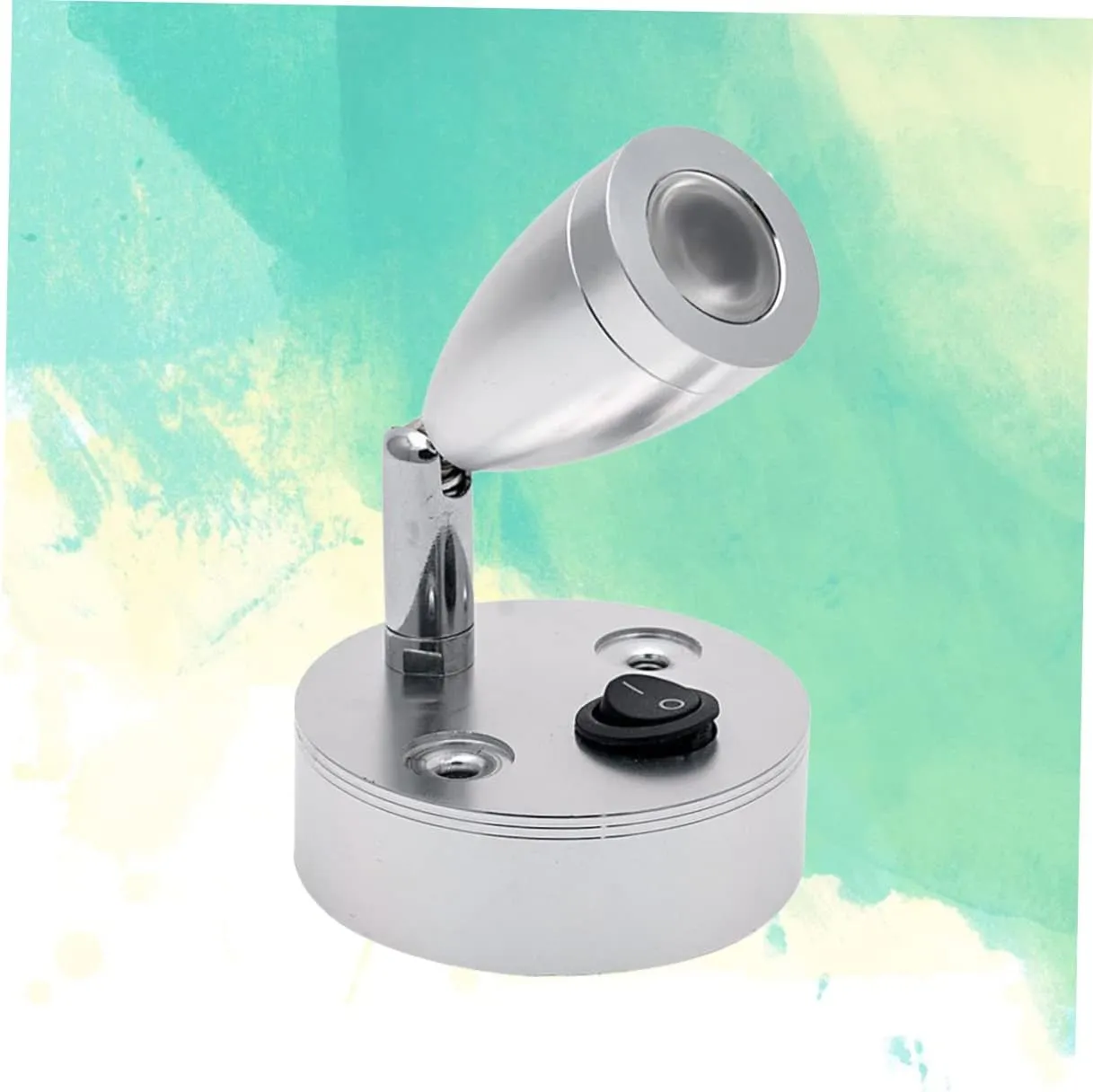 Boat Reading Lights Marine 3000k 3w 12v with Brushed Nickel Lampshade for Cabin