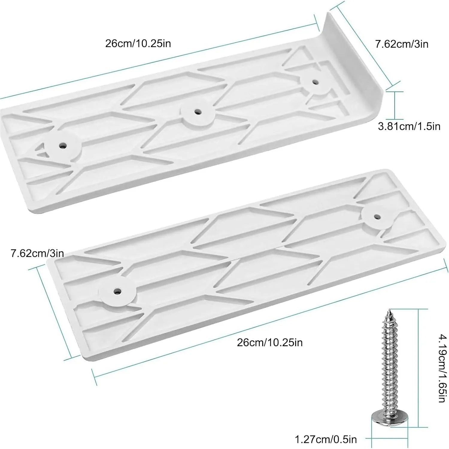 Boat Trailer Bunk Slides, 3x10 Inch Slick Pads, 10-Pack Heavy Duty Glide Enders, Low-Friction Texture for Smooth Launch, Easy Load Assistance, Trailer Support Accessory