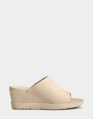 Bone Wedge Platforms On-sale Sandal Mule Wedge Nubuck Aerosoles Shockproof Women's Blonde