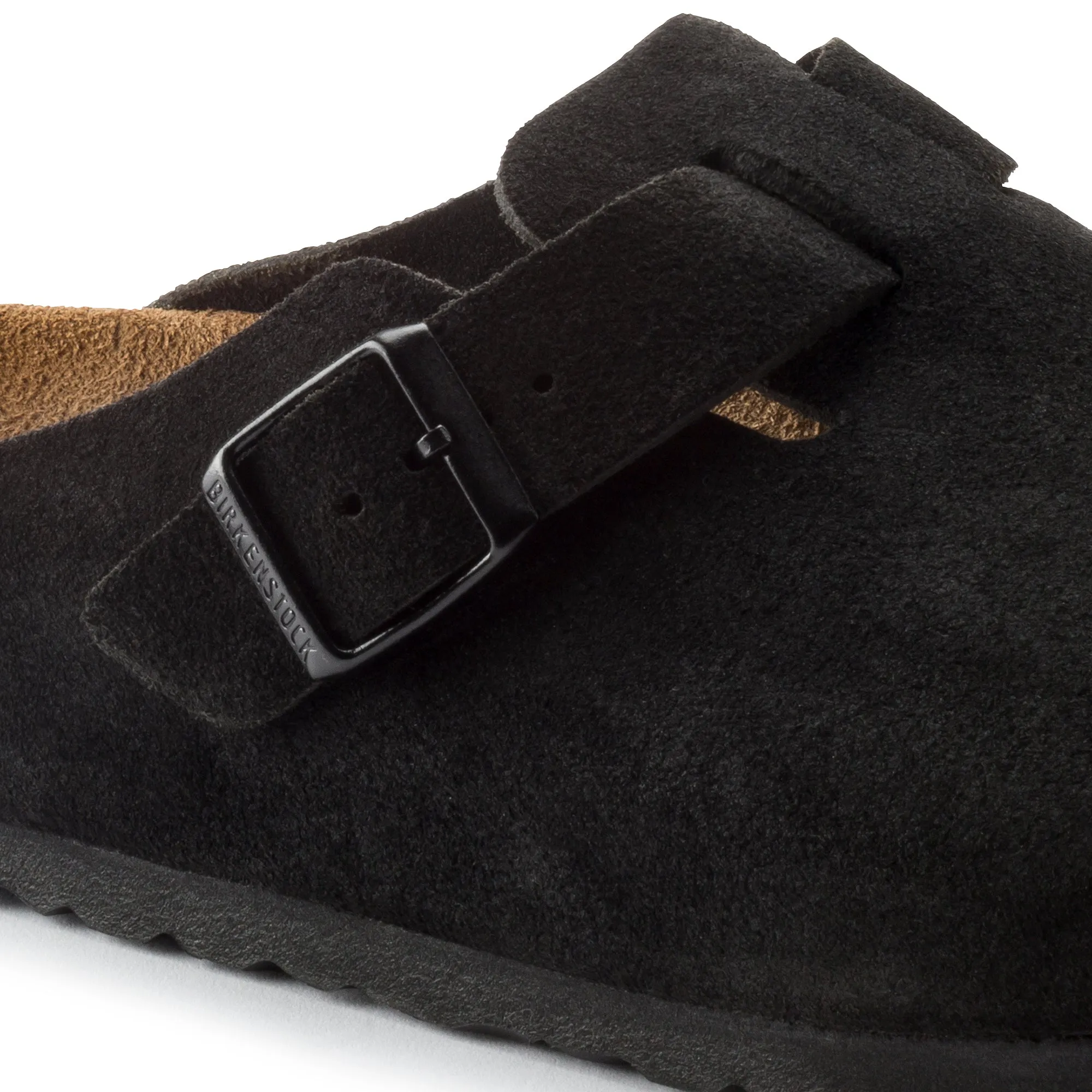 Boston - Black Suede - Soft Footbed