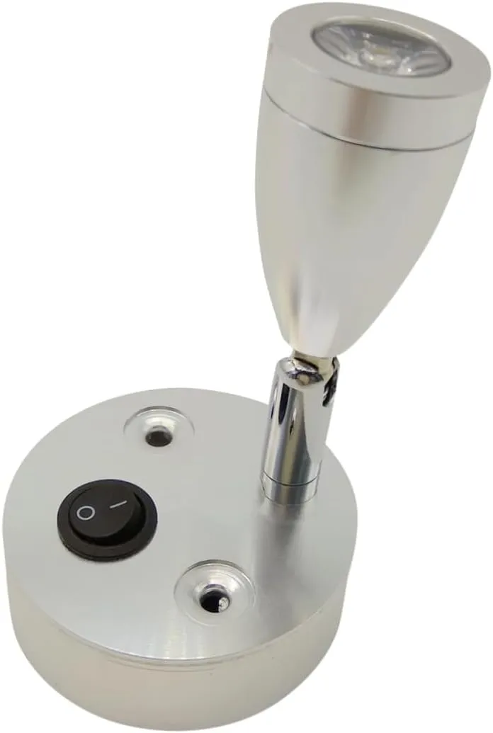 Camper Light Bulbs Warm White 3000k for Rv Trailer with Brushed Nickel Lampshade