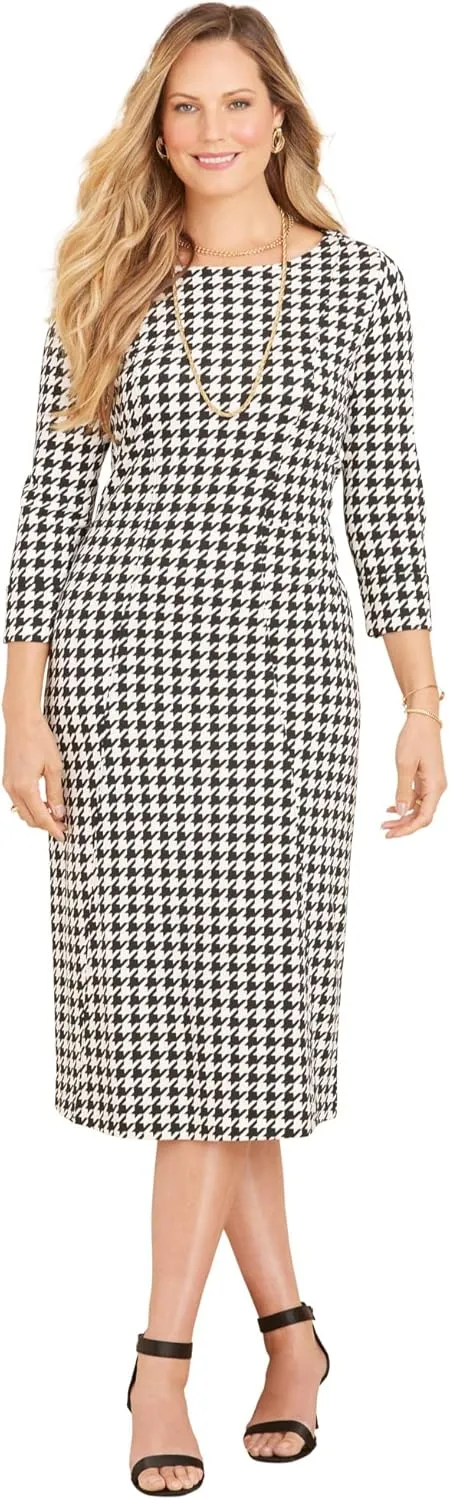 Catherines Women's Plus Size Liz&Me Ponte Knit Dress