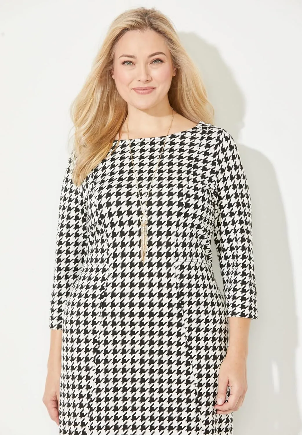 Catherines Women's Plus Size Liz&Me Ponte Knit Dress