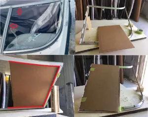 Celebrity Curved Glass Boat Windshield Repair