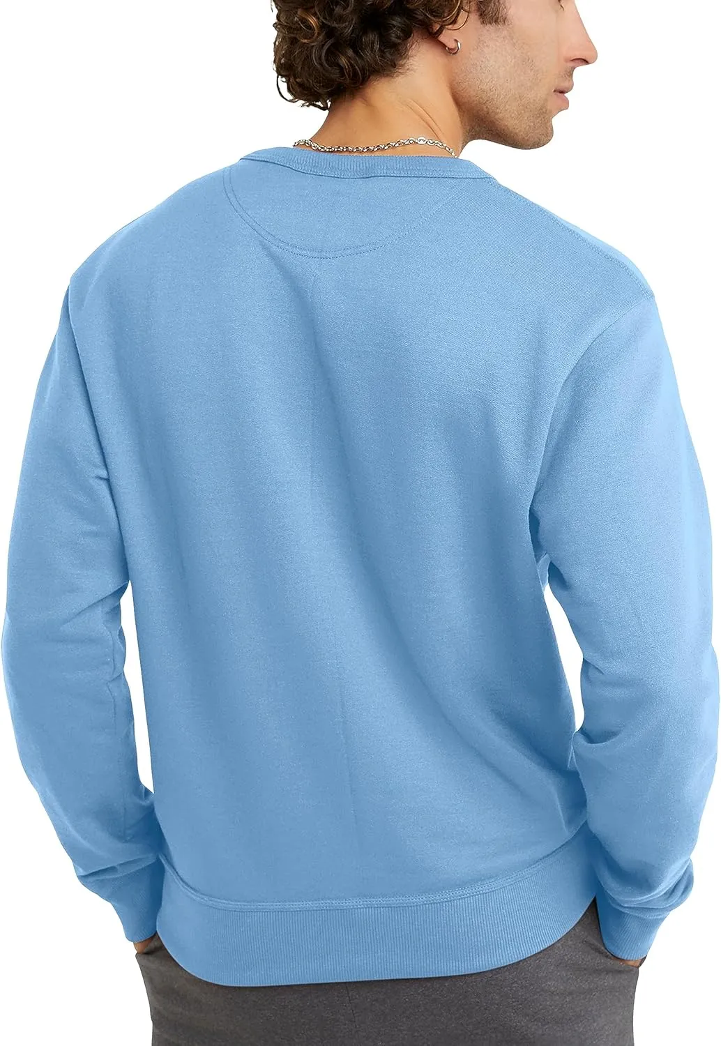 Champion Men's Crewneck, Powerblend Fleece Sweatshirt, Crewneck Sweatshirts (Reg. Or Big & Tall)