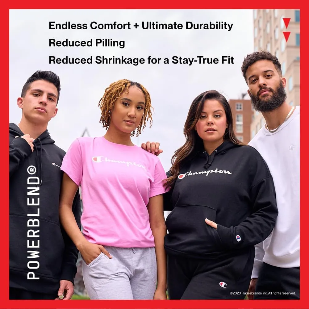 Champion Men's Crewneck, Powerblend Fleece Sweatshirt, Crewneck Sweatshirts (Reg. Or Big & Tall)