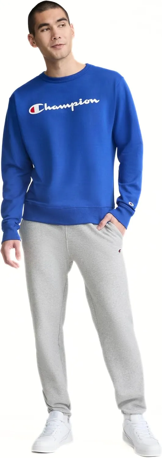 Champion Men's Sweatshirt, Powerblend, Fleece Midweight Crewneck Sweatshirt (Reg. Or Big & Tall)
