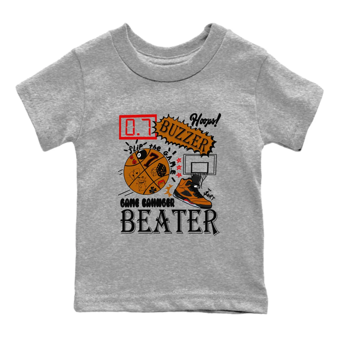 Changer Sneaker Jordan Kids Tees Easy-to-use Clear communication Air 5 SNRT Game - Brown Archaeo