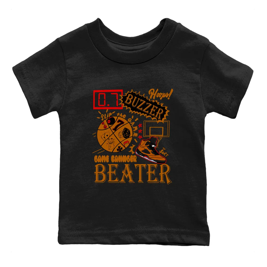 Changer Sneaker Jordan Kids Tees Easy-to-use Clear communication Air 5 SNRT Game - Brown Archaeo
