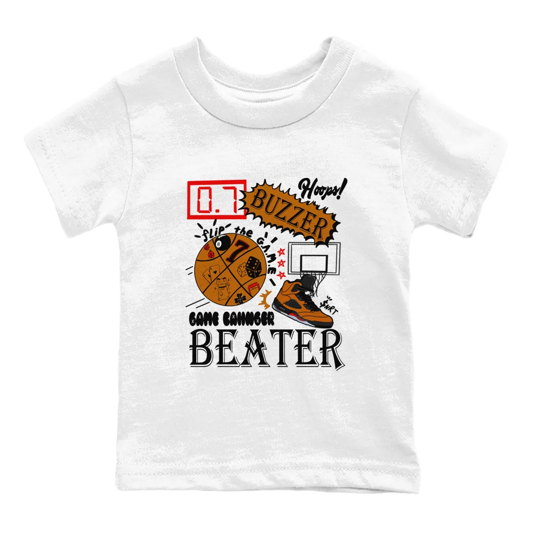 Changer Sneaker Jordan Kids Tees Easy-to-use Clear communication Air 5 SNRT Game - Brown Archaeo