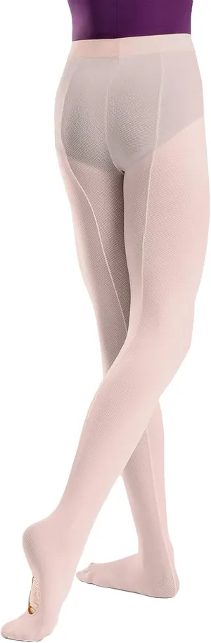 Child Mesh Seamed Convertible Tights, Ultra Soft Pro, Ballet, Dance, 85% Nylon / 15% Spandex - TS95