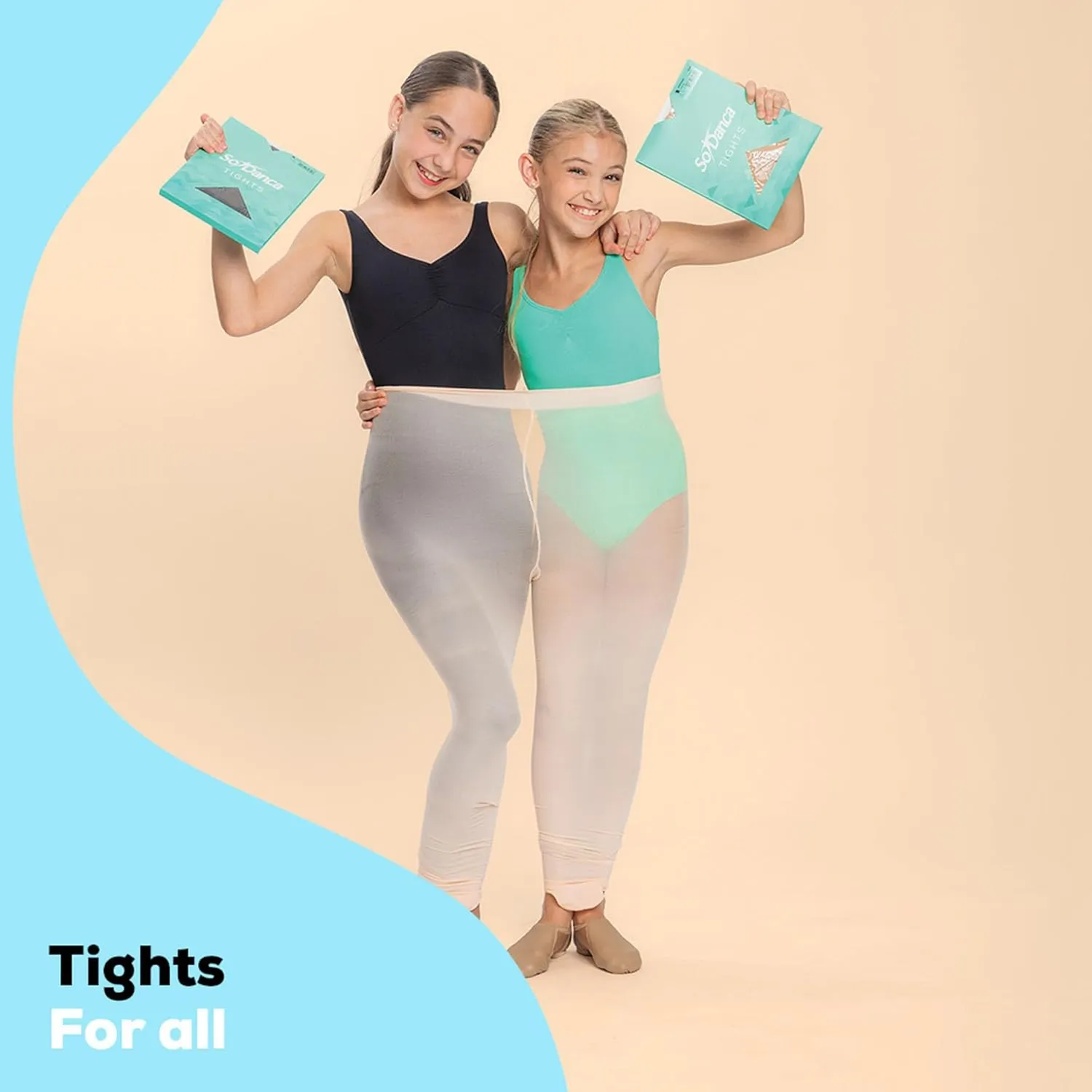 Child Mesh Seamed Convertible Tights, Ultra Soft Pro, Ballet, Dance, 85% Nylon / 15% Spandex - TS95