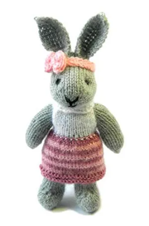 Christmas gift Knitted Bunny Stuffed Animal Plush Rabbit toy Baby Doll Gifts for Girl