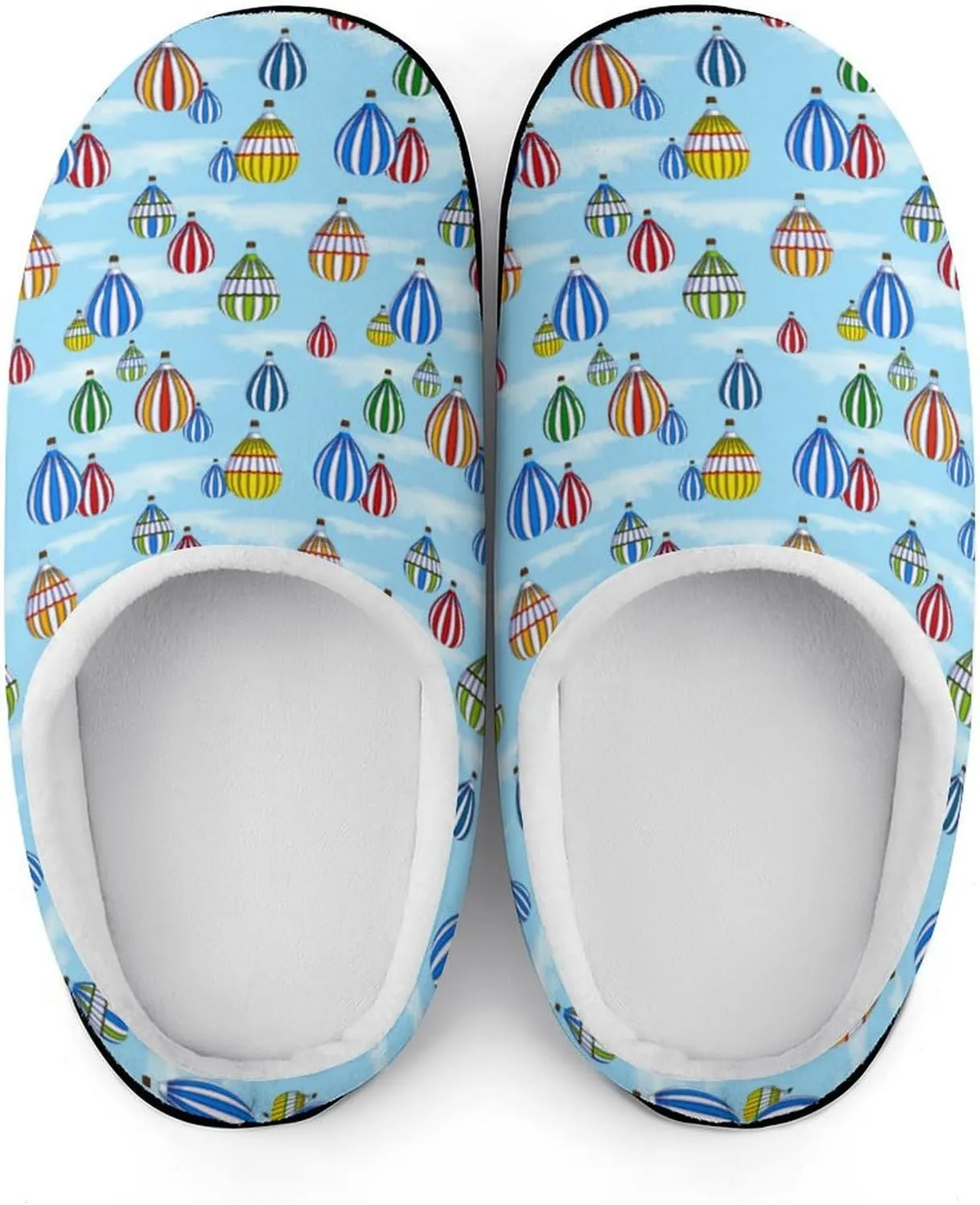 Christmas Slippers For Women Men Cotton House Slippers Hard Sole Comfy Clog Slippers Warm Slip-On Shoes Indoor Outdoor
