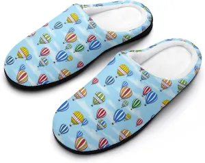 Christmas Slippers For Women Men Cotton House Slippers Hard Sole Comfy Clog Slippers Warm Slip-On Shoes Indoor Outdoor