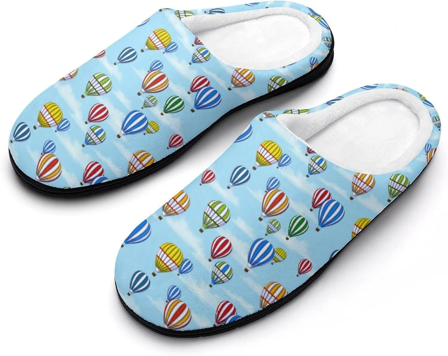 Christmas Slippers For Women Men Cotton House Slippers Hard Sole Comfy Clog Slippers Warm Slip-On Shoes Indoor Outdoor