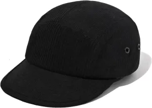 Clakllie 5 Panel Corduroy Hat Casual Flat Brim Baseball Caps Dad Hats Vintage Flat Bill Retro Cap Hip Hop Hat Fitted Hats