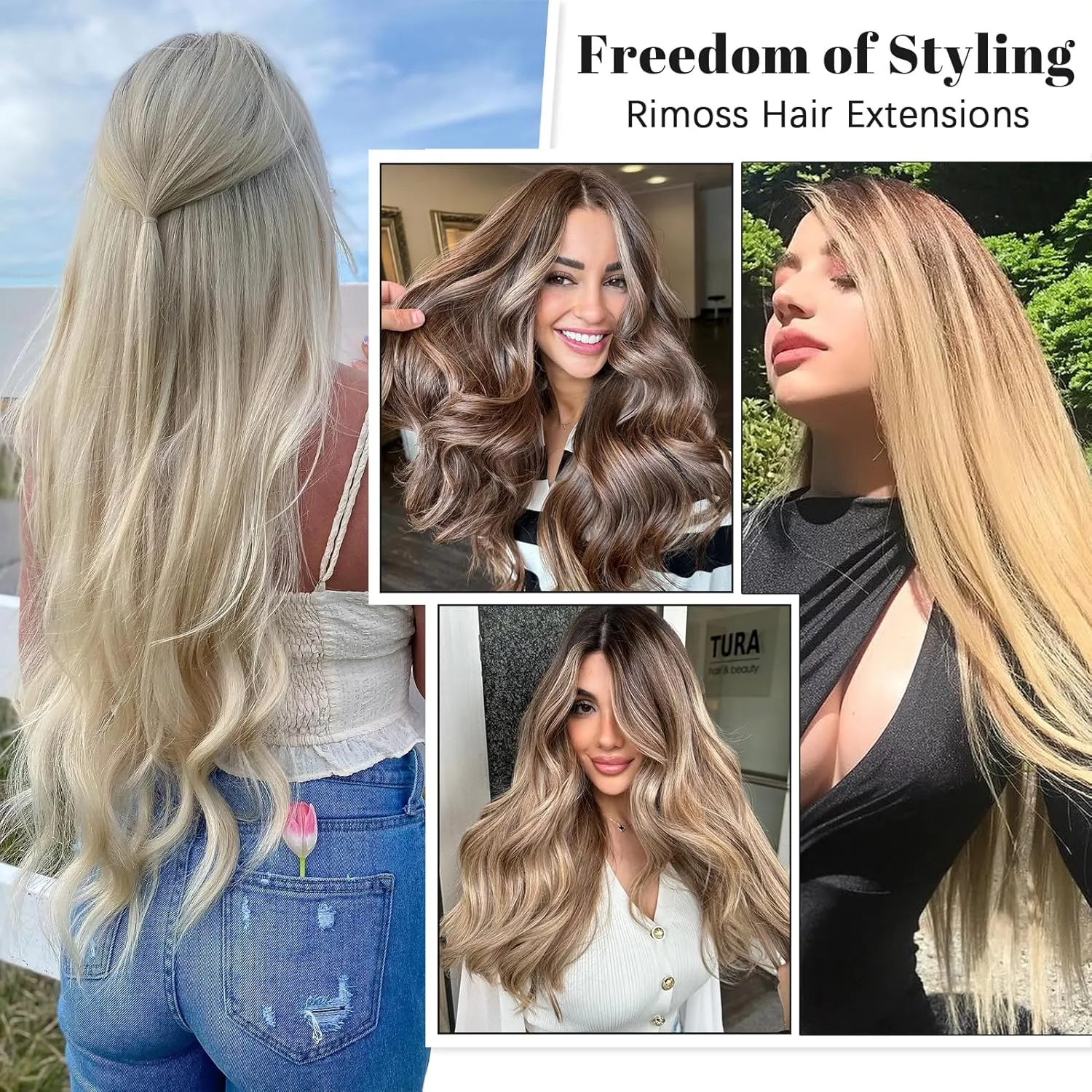 Clip in Hair Extensions Real Human Hair - 120g 22 Inch 7pcs, Dark Brown - Soft Hair Extensions Real Human Hair Clip ins Straight for Women (#2 22 Inch)