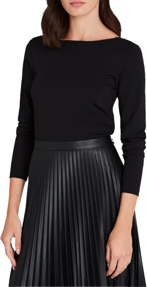 Club Monaco Women's Ballet Scoop Neck Top