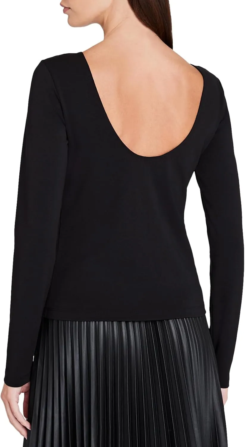 Club Monaco Women's Ballet Scoop Neck Top