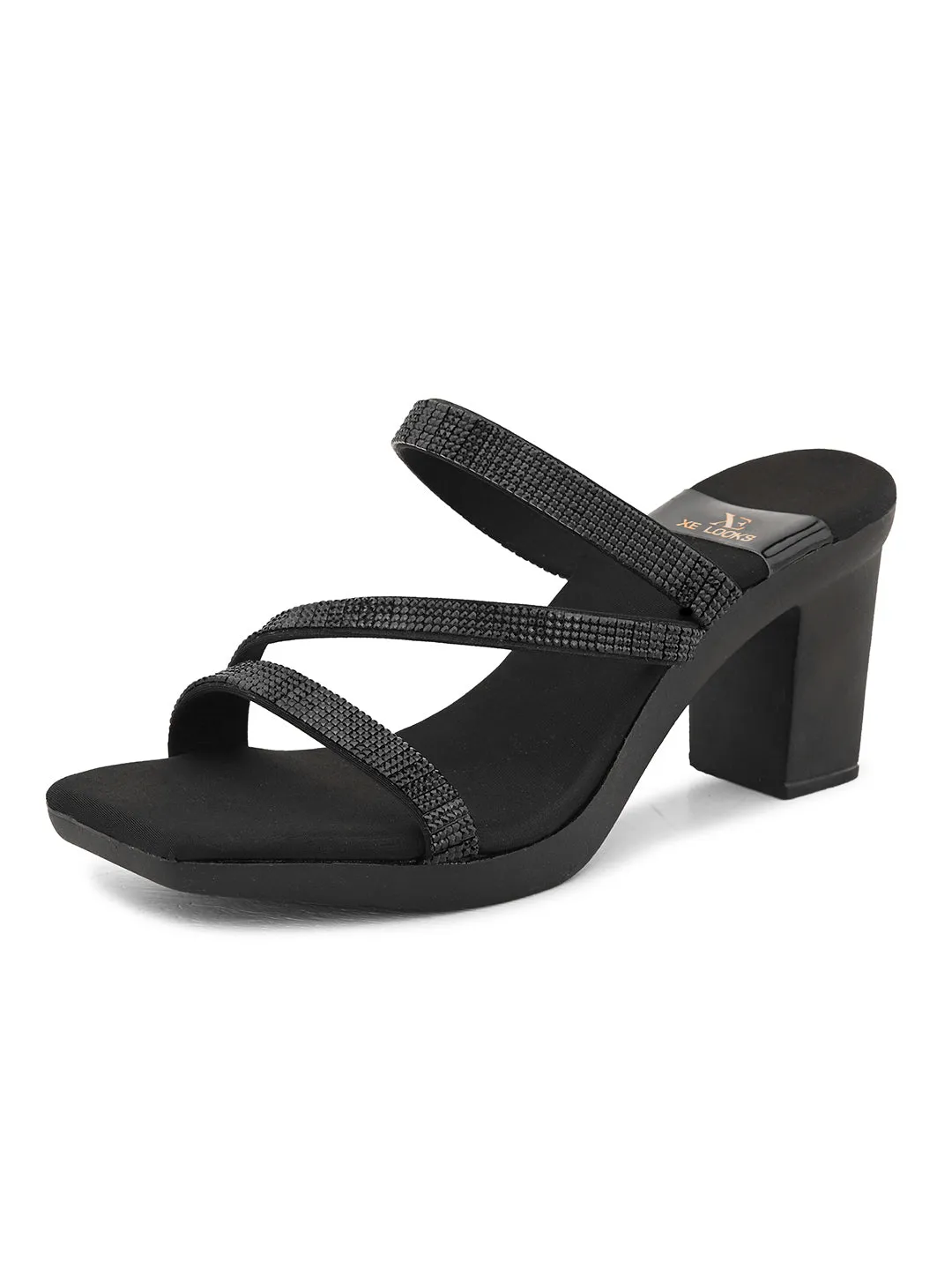 Comfortable , Stylish & Attractive Slip-On Block Heel Sandals