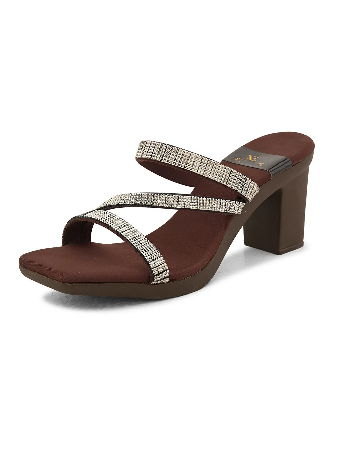 Comfortable , Stylish & Attractive Slip-On Block Heel Sandals