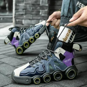 Comfy Mens Running Shoes - Roller Skate Design