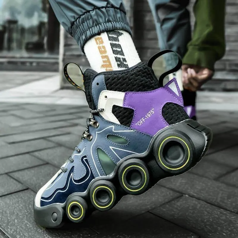 Comfy Mens Running Shoes - Roller Skate Design