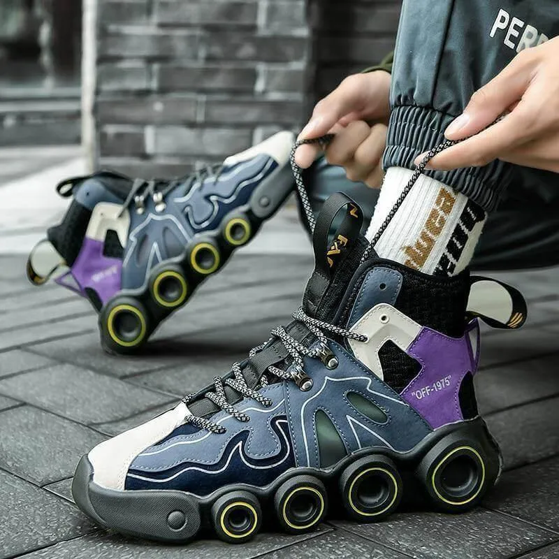 Comfy Mens Running Shoes - Roller Skate Design