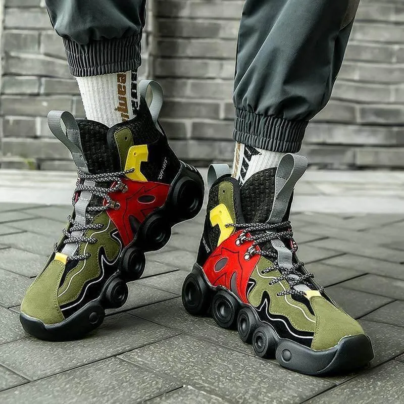 Comfy Mens Running Shoes - Roller Skate Design
