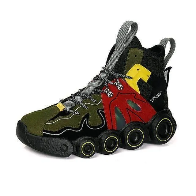 Comfy Mens Running Shoes - Roller Skate Design