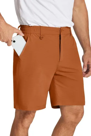 COOFANDY Men's Golf Shorts 8 Inch Lightweight Quick Dry Casual Dress Shorts Hiking Travel Shorts with Pockets