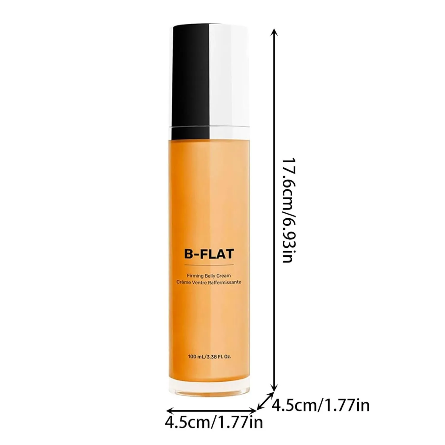 Cosmetics B FLAT Belly FirmingCream Skin TighteningCream For Stomach Moisturizing & Firming Stretch MarkCream & Tummy Lotion 100ml (2, insipidness)