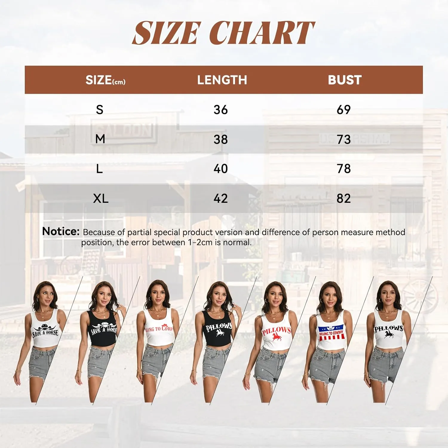 Cowboy Tank Shirt, 100% Cotton, Western Cowgirl Y2K Country Music Crop Top Sleeveless Cami Shirt.