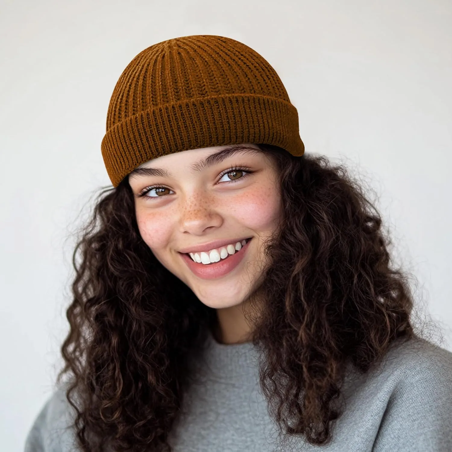 Croogo Cuffed Knit Beanie Hats for Women Men Stretchy Soft Skull Ski Cap Warm Watch Hat Trawler Toboggan Cap Daily Beanies