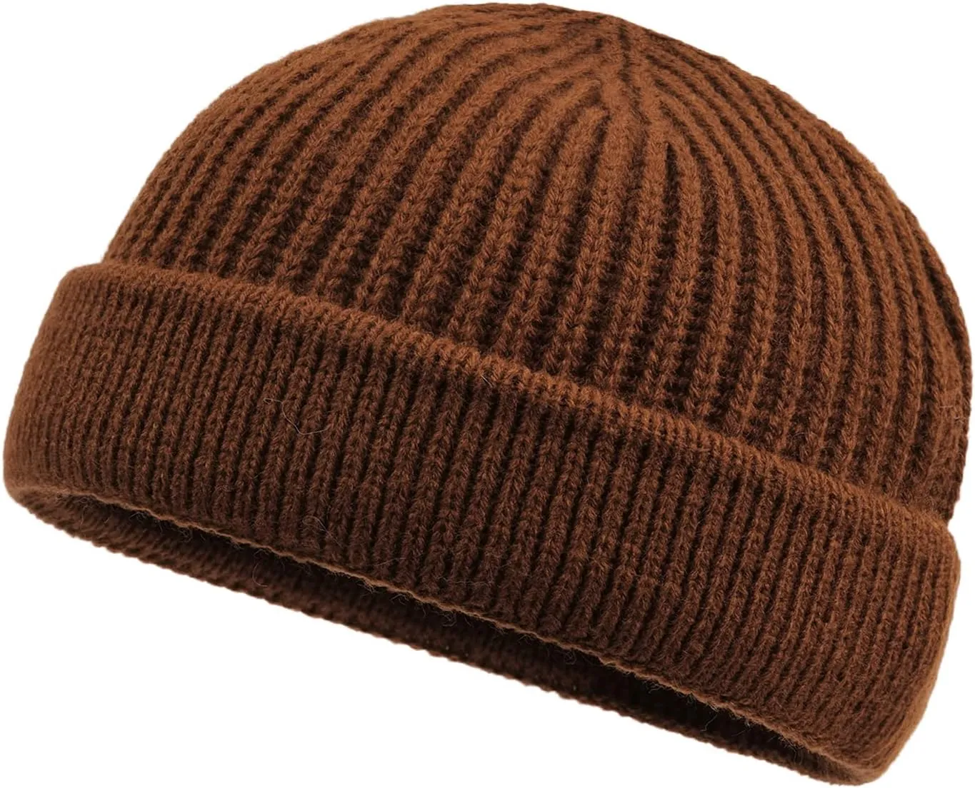 Croogo Cuffed Knit Beanie Hats for Women Men Stretchy Soft Skull Ski Cap Warm Watch Hat Trawler Toboggan Cap Daily Beanies