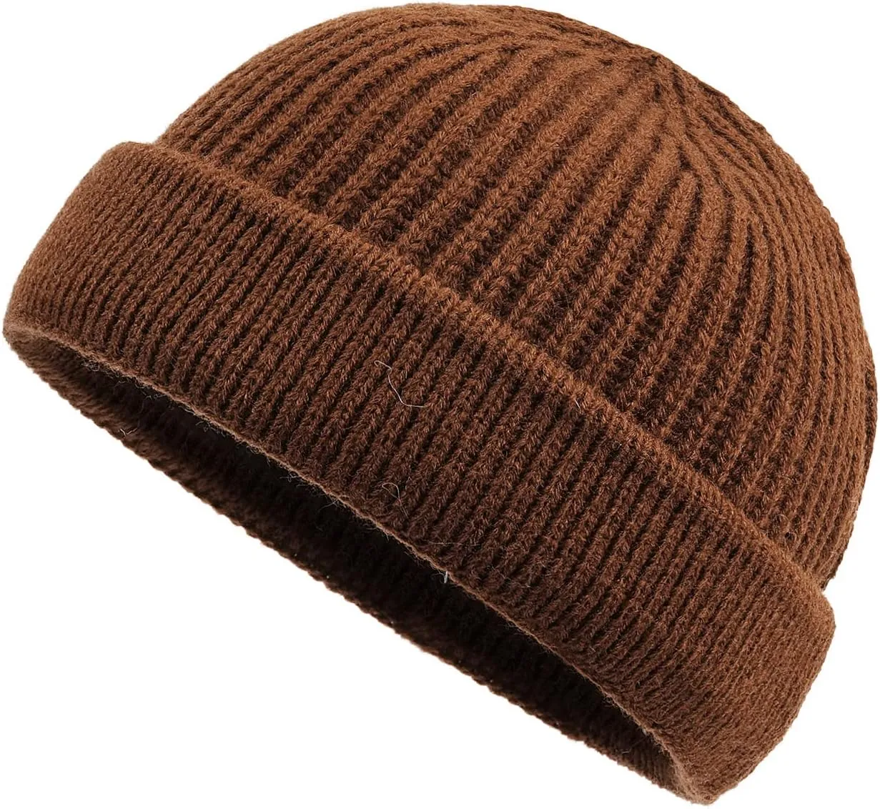 Croogo Cuffed Knit Beanie Hats for Women Men Stretchy Soft Skull Ski Cap Warm Watch Hat Trawler Toboggan Cap Daily Beanies