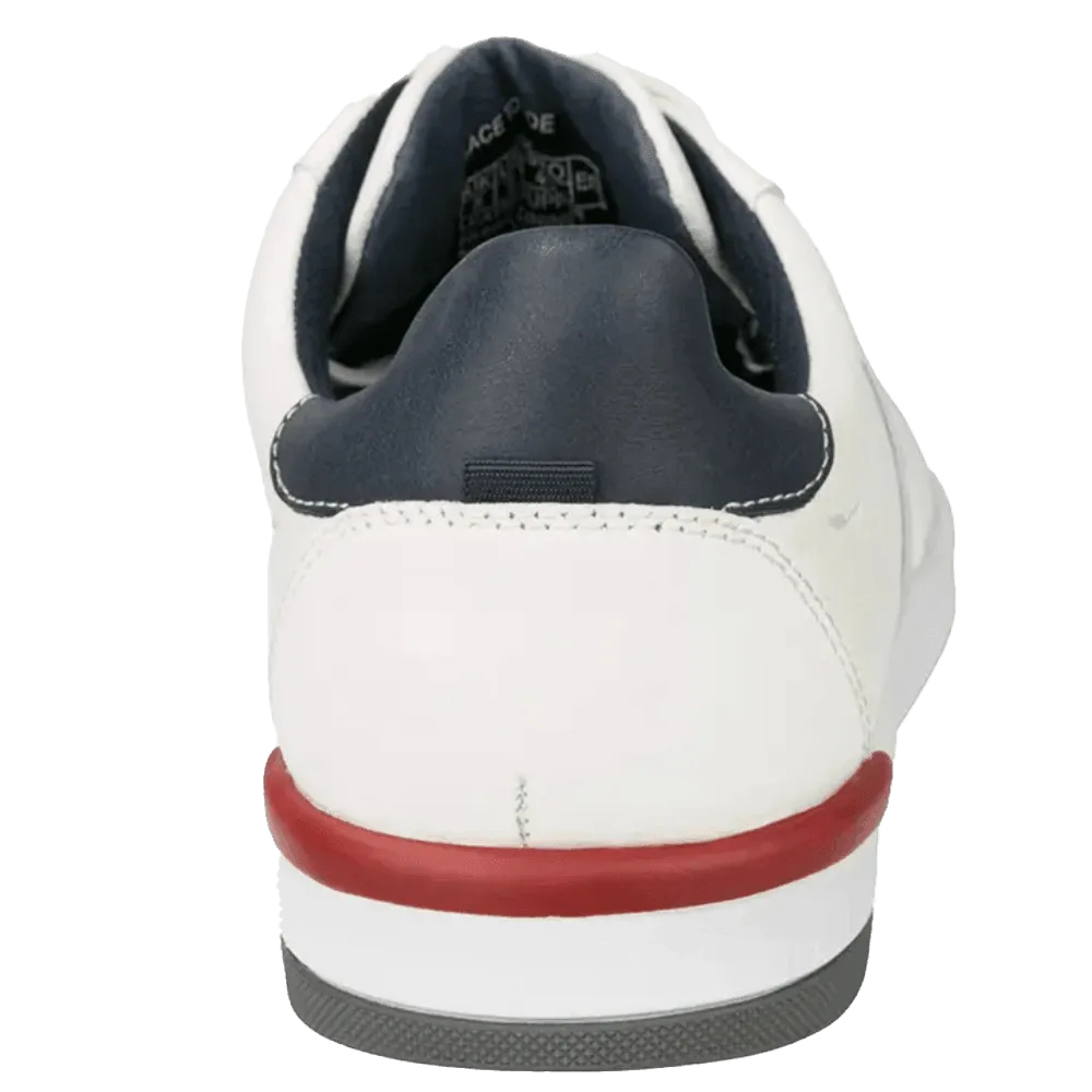 Crossover Lace Toe Sneaker-White