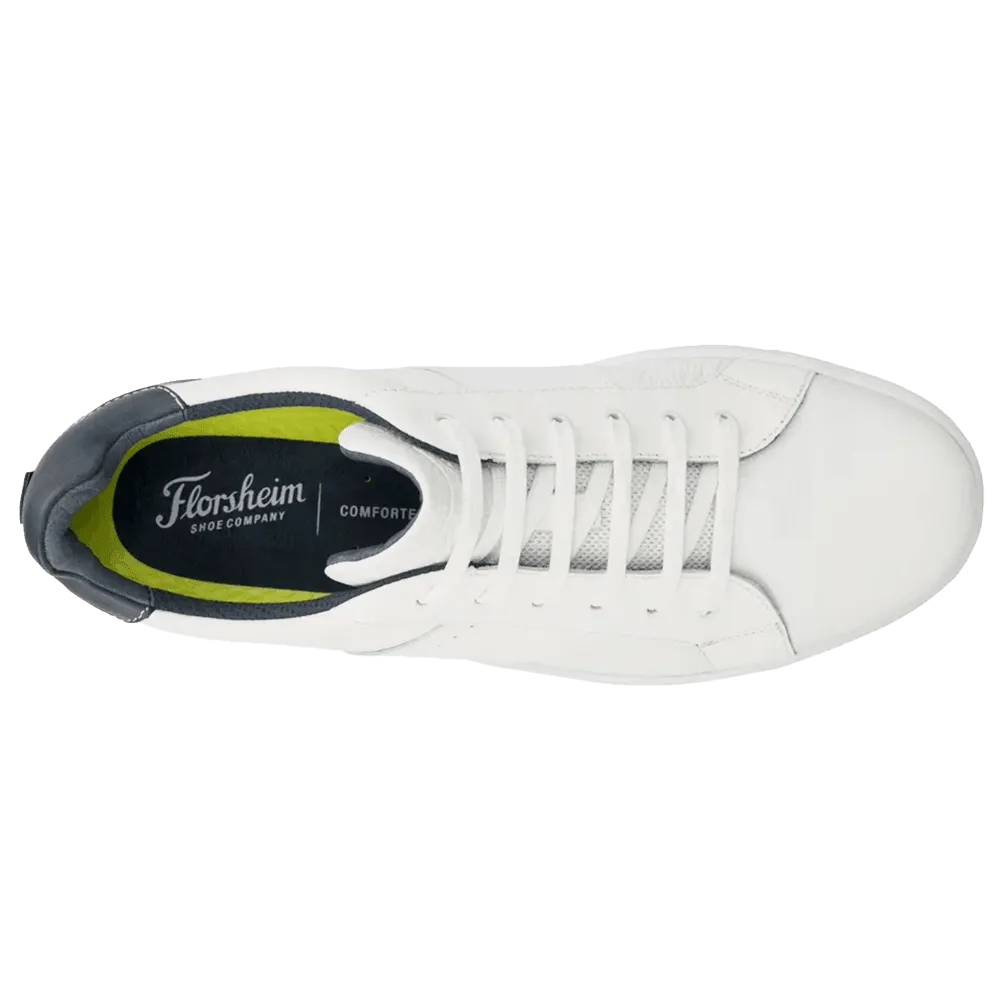 Crossover Lace Toe Sneaker-White