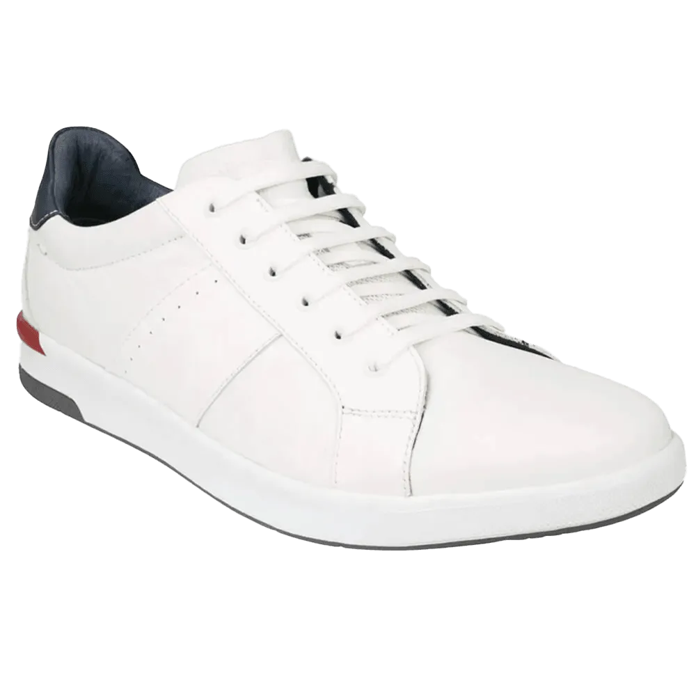 Crossover Lace Toe Sneaker-White