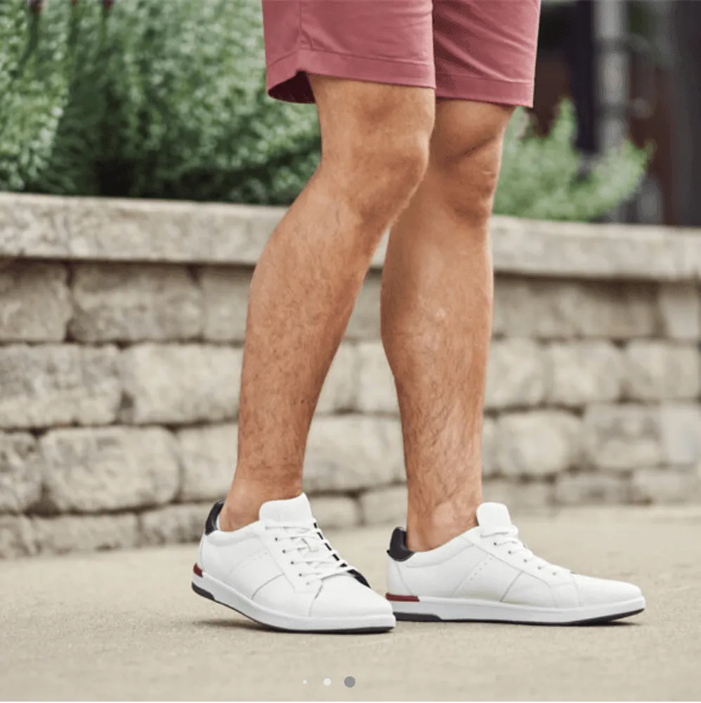 Crossover Lace Toe Sneaker-White